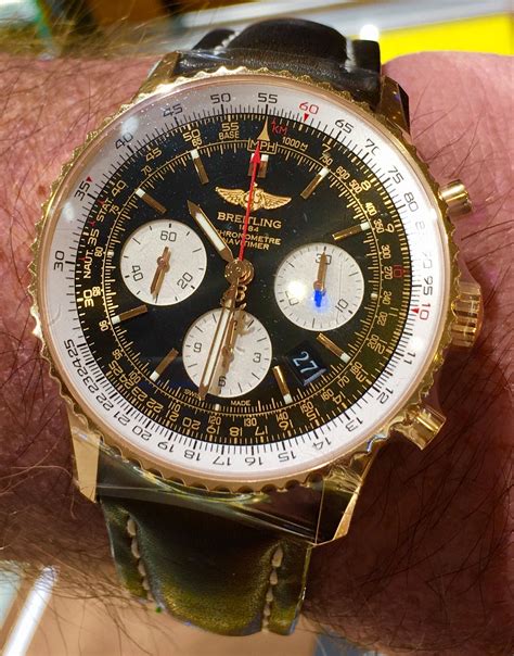 breitling navitimer 01 46mm gold|which breitling navitimer to buy.